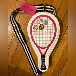 Betsy Johnson tennis racket purse